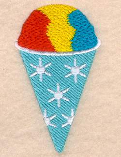 Snow Cone Machine Embroidery Design