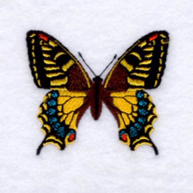 Picture of Tiger Swallowtail Butterfly Machine Embroidery Design