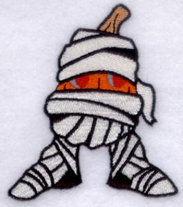 Picture of Mummy Pumpkin Machine Embroidery Design