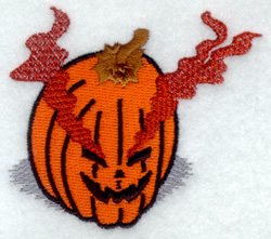 Flame Pumpkin Machine Embroidery Design