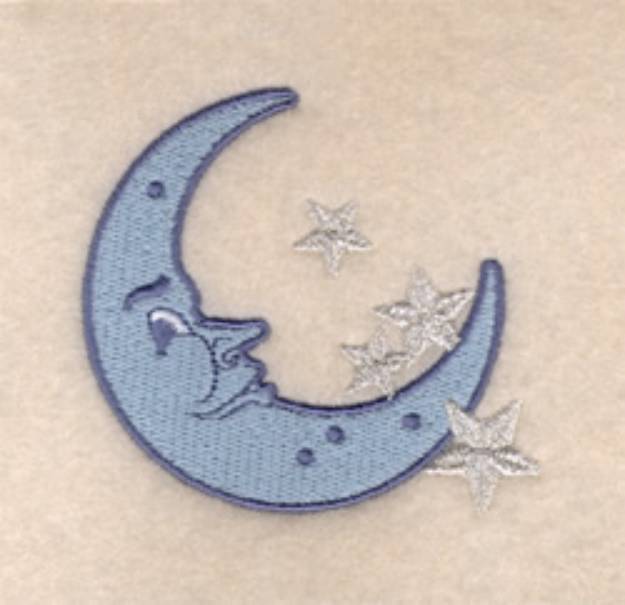 Picture of Crescent Moon Machine Embroidery Design