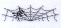 Spider with Web Pocket Topper Machine Embroidery Design