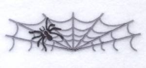 Picture of Spider with Web Pocket Topper Machine Embroidery Design