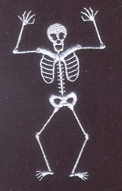 Skeleton Machine Embroidery Design