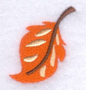 Picture of Funky Fall Leaf #5 Machine Embroidery Design
