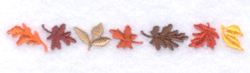 Autumn Leaves Pocket Topper Machine Embroidery Design
