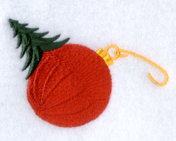 Xmas Tree with Large Ornament Machine Embroidery Design