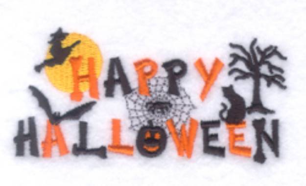 Picture of Happy Halloween - Small Machine Embroidery Design