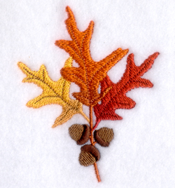 Autumn Oak Machine Embroidery Design