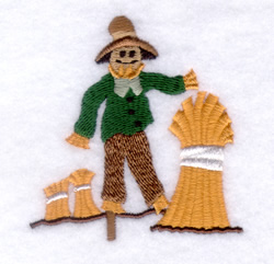 Harvest Scarecrow Machine Embroidery Design