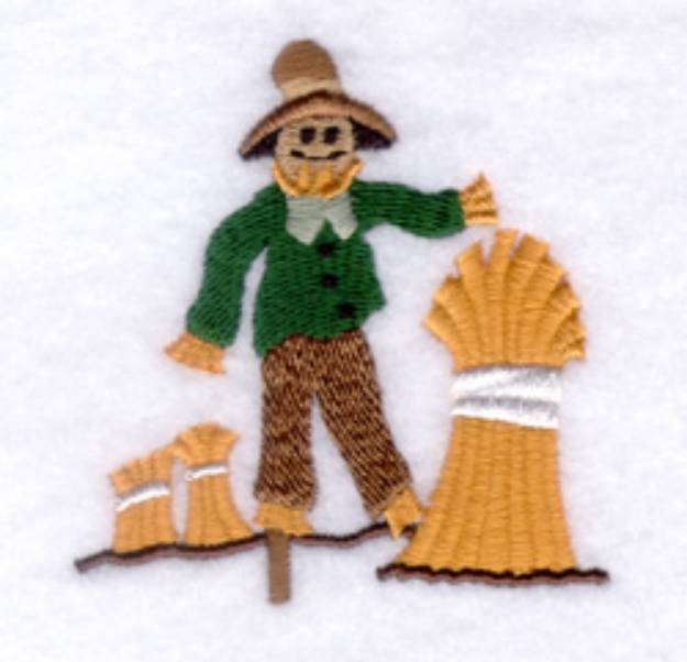 Picture of Harvest Scarecrow Machine Embroidery Design