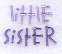 Little Sister Machine Embroidery Design