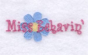 Picture of Miss Behavin Machine Embroidery Design