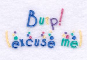 Picture of Burp! (excuse me) Machine Embroidery Design