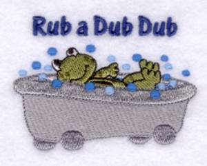 Picture of Rub a Dub Dub Machine Embroidery Design