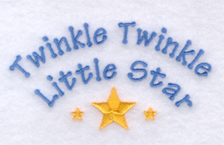 Twinkle Twinkle Little Star Machine Embroidery Design
