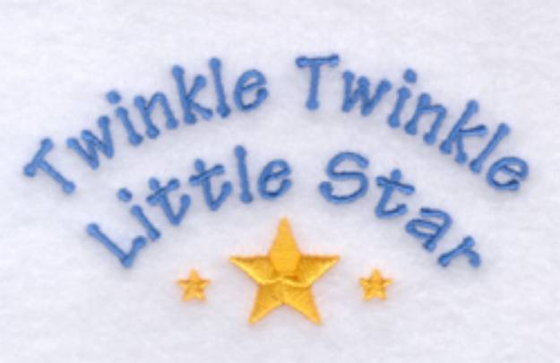 Picture of Twinkle Twinkle Little Star Machine Embroidery Design