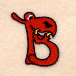 Silly Monster "B" Machine Embroidery Design
