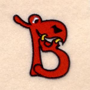 Picture of Silly Monster "B" Machine Embroidery Design