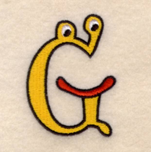 Picture of Silly Monster "G" Machine Embroidery Design
