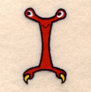 Picture of Silly Monster "I" Machine Embroidery Design