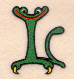 Silly Monster "L" Machine Embroidery Design