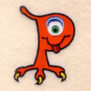 Picture of Silly Monster "P" Machine Embroidery Design