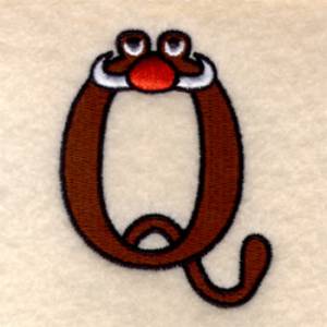 Picture of Silly Monster "Q" Machine Embroidery Design