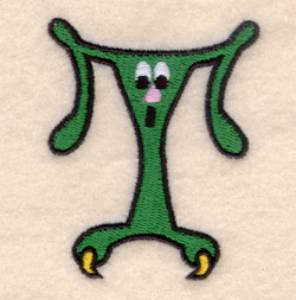 Picture of Silly Monster "T" Machine Embroidery Design