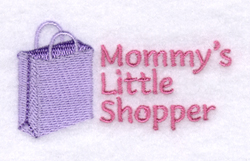 Mommys Little Shopper Machine Embroidery Design