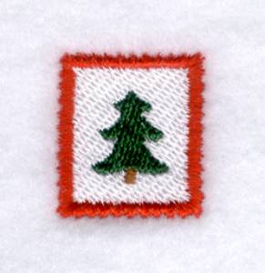 Picture of Xmas Tree Stamp Machine Embroidery Design
