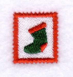Picture of Stocking Xmas Stamp Machine Embroidery Design