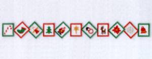 Picture of Xmas Stamp Collage Machine Embroidery Design