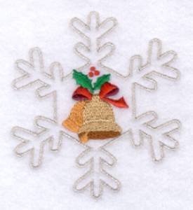 Picture of Bells Inside Snowflake Machine Embroidery Design