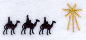 Picture of Three Wise Men Pocket Topper Machine Embroidery Design