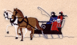 Sleigh Ride Machine Embroidery Design