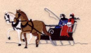 Picture of Sleigh Ride Machine Embroidery Design