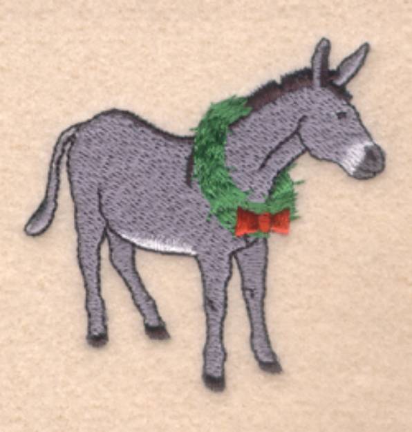 Picture of Christmas Donkey Machine Embroidery Design