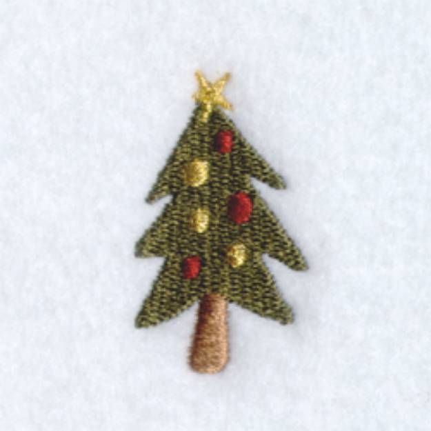 Picture of Mini Christmas Tree Machine Embroidery Design