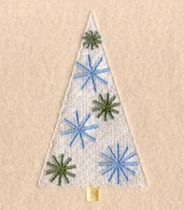 Picture of Funky Xmas Tree #3 Machine Embroidery Design