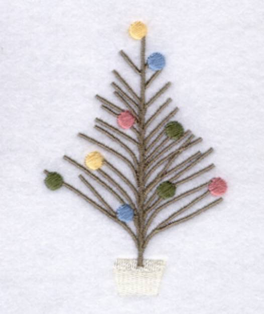 Picture of Funky Xmas Tree #1 Machine Embroidery Design