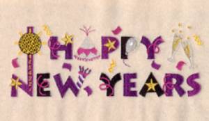 Picture of Happy New Years Machine Embroidery Design