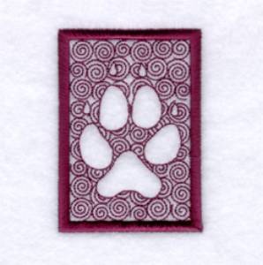 Picture of Stylin Pup Paw Machine Embroidery Design