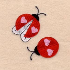 Picture of Ladybugs in Love Machine Embroidery Design