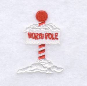 Picture of North Pole Sign - Small Machine Embroidery Design