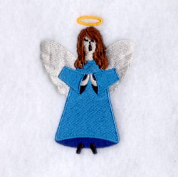 Picture of Singing Angel Applique Machine Embroidery Design