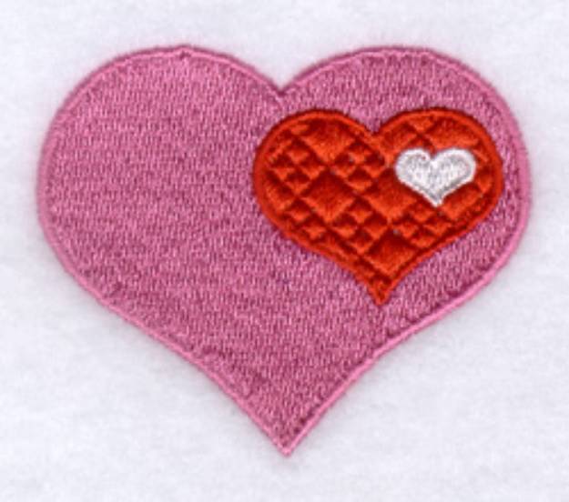 Picture of Funky Valentine Heart #10 Machine Embroidery Design