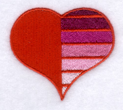 Funky Valentine Heart #9 Machine Embroidery Design