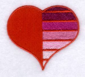 Picture of Funky Valentine Heart #9 Machine Embroidery Design