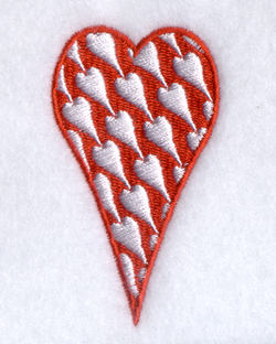 Funky Valentine Heart #8 Machine Embroidery Design
